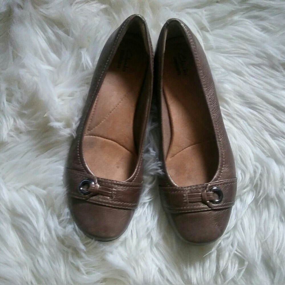 Clarks Collection Leather Flats Size 9.5M